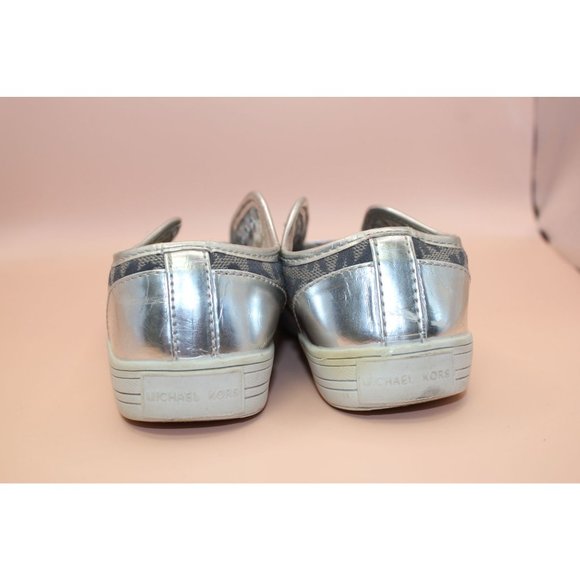 Michael Kors MK pattern 11 Silver, Black and Gray sneakers - Picture 5 of 8